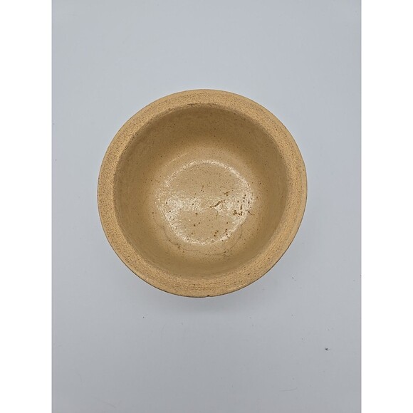 Vintage RRP Roseville Pottery 6" Dog Pet Dish Crock Glazed Feeder Bowl #250-5" - Picture 5 of 10